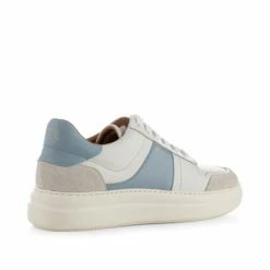 Shoe The Bear Stb Valda Sneaker Suede Leather - White/blue