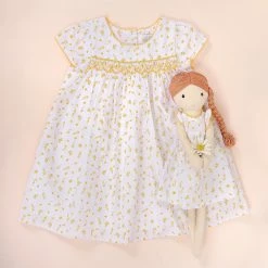 Albetta Wild Bees And Floral Smocked Dress