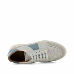 Shoe The Bear Stb Valda Sneaker Suede Leather - White/blue