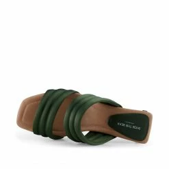 Shoe The Bear Sylvi Padded Strap In Moss Green