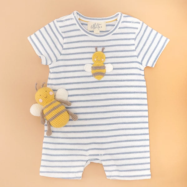 Albetta Crochet Bee Romper 3 Albetta Crochet Bee Romper