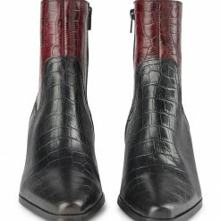 Shoe The Bear Black Mix Georgia Croc Boot