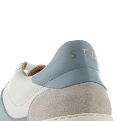 Shoe The Bear Stb Valda Sneaker Suede Leather - White/blue