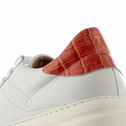 Shoe The Bear Valda Lace Trainer - White / Red