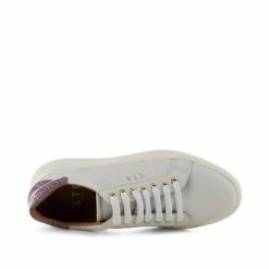 Shoe The Bear Stb Valda Sneaker Leather - White/lavender Croco