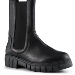 Shoe The Bear Rebel Chelsea High Black Leather Boot