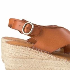 Shoe The Bear Orchid Cross Tan Sandals