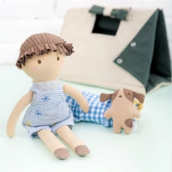 Albetta Boy Doll Toy and His Dog