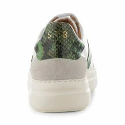 Shoe The Bear Stb Valda Sneaker Suede Leather - White / Green Multi