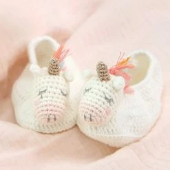 Albetta Crochet Unicorn Star Booties