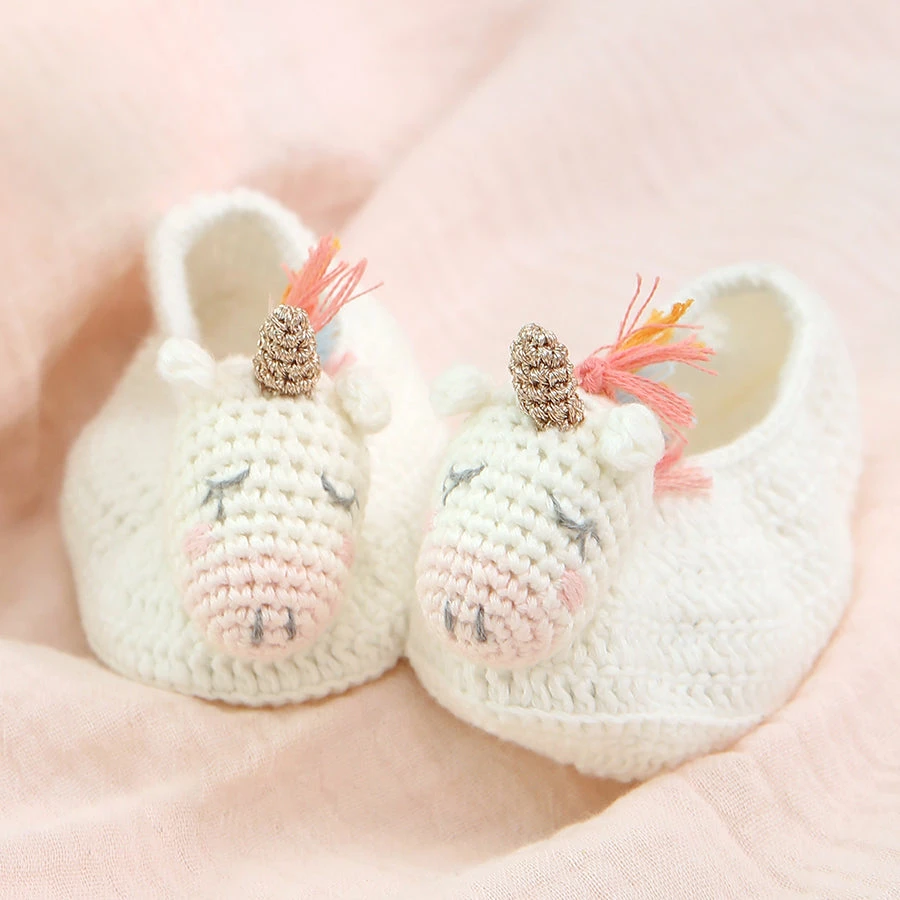 Albetta Crochet Unicorn Star Booties 3 Albetta Crochet Unicorn Star Booties