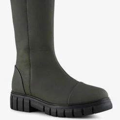 Shoe The Bear Rebel High Shaft Leather Boots Khaki