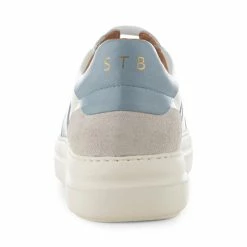 Shoe The Bear Stb Valda Sneaker Suede Leather - White/blue