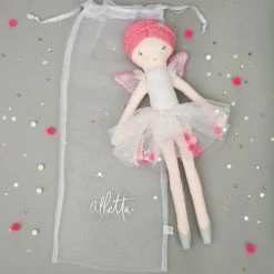 Albetta Neon Fairy Linen Doll In Gift Bag