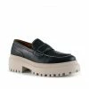 Shoe The Bear Iona Saddle Loafer Black Smooth