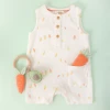 Albetta Carrot Romper with Pocket Rattle Toy 1 Albetta Carrot Romper with Pocket Rattle Toy