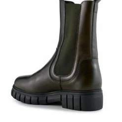 Shoe The Bear Rebel Chelsea High Khaki Leather Boot