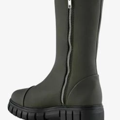 Shoe The Bear Rebel High Shaft Leather Boots Khaki