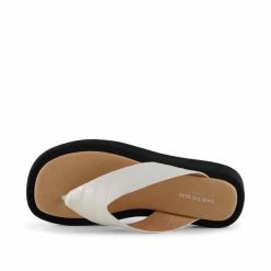 Shoe The Bear Astrid Thong Sandal - White Croc