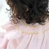 Albetta Pink Gauze Smocked Dress