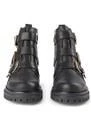 Shoe The Bear Franka Strappy Boots in Black Leather
