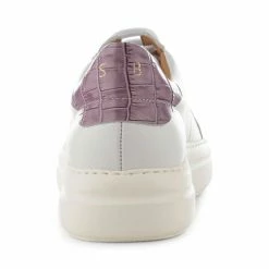 Shoe The Bear Stb Valda Sneaker Leather - White/lavender Croco