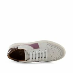 Shoe The Bear Valda Sneaker Suede Leather - White/lavender Multi
