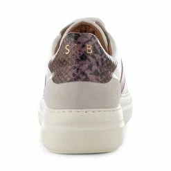 Shoe The Bear Valda Sneaker Suede Leather - White/lavender Multi