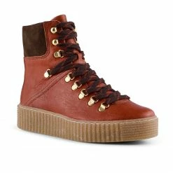 Shoe The Bear Red Brown Agda Boot