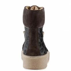 Shoe The Bear Agda Suede High Top Boots In Leopard