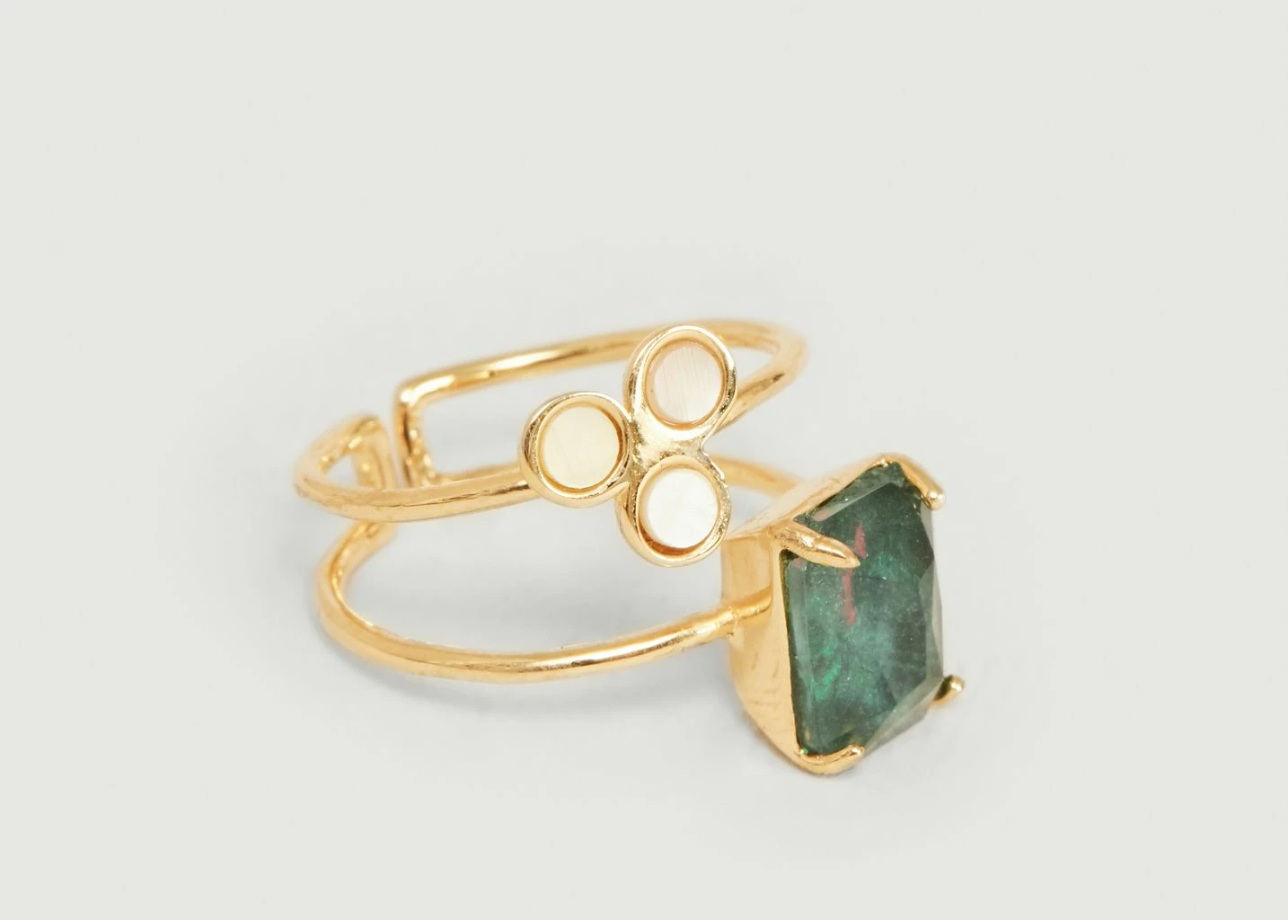 Medecine Douce Venezia Maxi Mother Of Pearl And Swarovski Crystal Ring 3 Medecine Douce Venezia Maxi Mother Of Pearl And Swarovski Crystal Ring