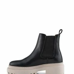 Shoe The Bear Iona Chelsea Boot Black/Beige 10 Shoe The Bear Iona Chelsea Boot Black/Beige