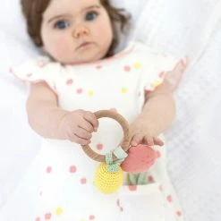 Albetta Crochet Tutti Frutti Activity Ring Rattle