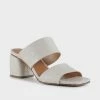 Shoe The Bear Runa Leather Mule - Off White Croco