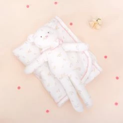 Albetta Ditsy Pointelle Ruffle Teddy Toy