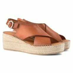Shoe The Bear Orchid Tan Wedge Sandal