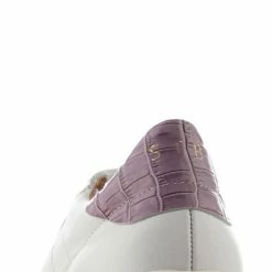 Shoe The Bear Stb Valda Sneaker Leather - White/lavender Croco