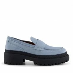 Shoe The Bear Baby Blue Iona Saddle Loafers