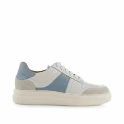 Shoe The Bear Stb Valda Sneaker Suede Leather - White/blue
