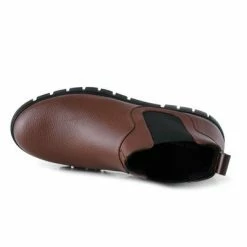 Shoe The Bear Rebel Chelsea Warm Leather Low Dark Brown Boot