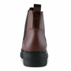 Shoe The Bear Rebel Chelsea Warm Leather Low Dark Brown Boot