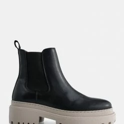 Shoe The Bear Iona Chelsea Boot Black/Beige 11 Shoe The Bear Iona Chelsea Boot Black/Beige