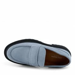Shoe The Bear Baby Blue Iona Saddle Loafers