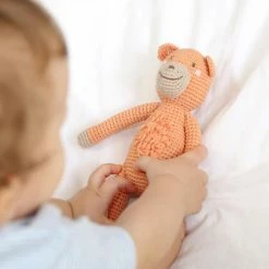 Albetta Sonaglio In Maglia Realizzato A Mano Scimmietta