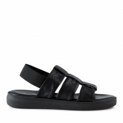Shoe The Bear Black Brenna Fishermann Sandals